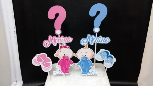 Arquivo de Corte Topo de Bolo - Chá Revelação