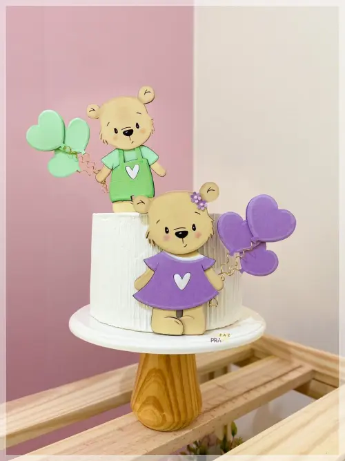 Arquivo de Corte Topo de Bolo - Chá Revelação