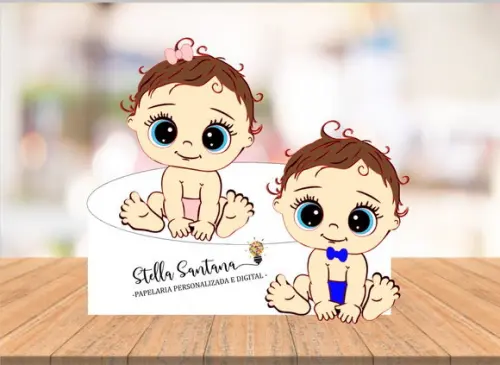 Arquivo de Corte Topo de Bolo - Chá Revelação