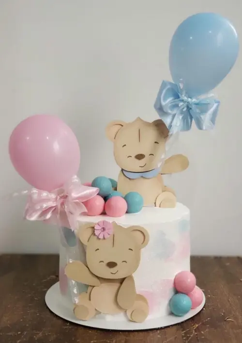 Arquivo de Corte Topo de Bolo - Chá Revelação