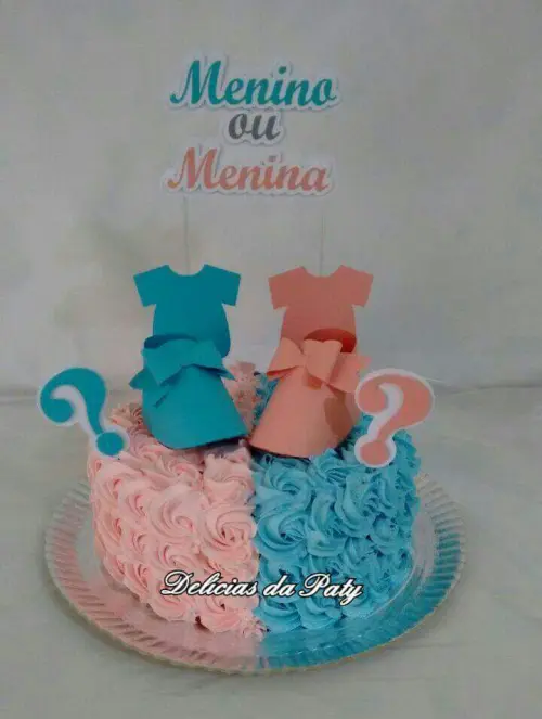 Arquivo de Corte Topo de Bolo - Chá Revelação