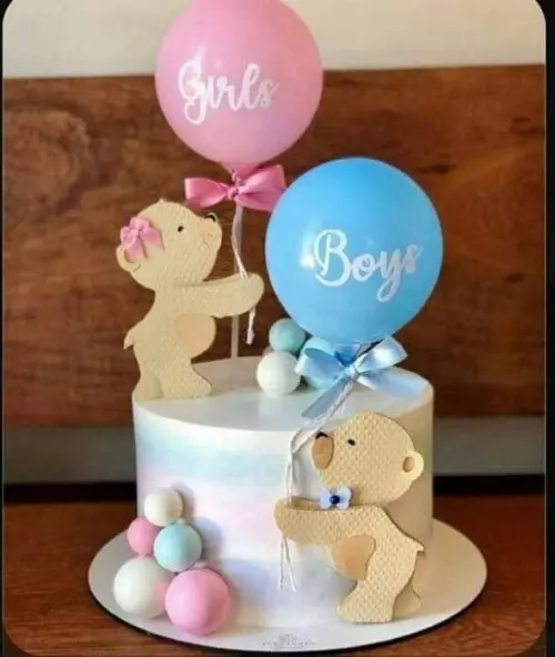 Arquivo de Corte Topo de Bolo - Chá Revelação