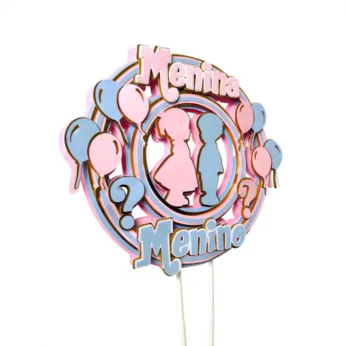 Arquivo de Corte Topo de Bolo - Chá Revelação