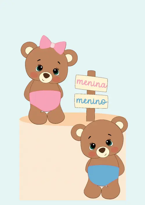 Arquivo de Corte Topo de Bolo - Chá Revelação