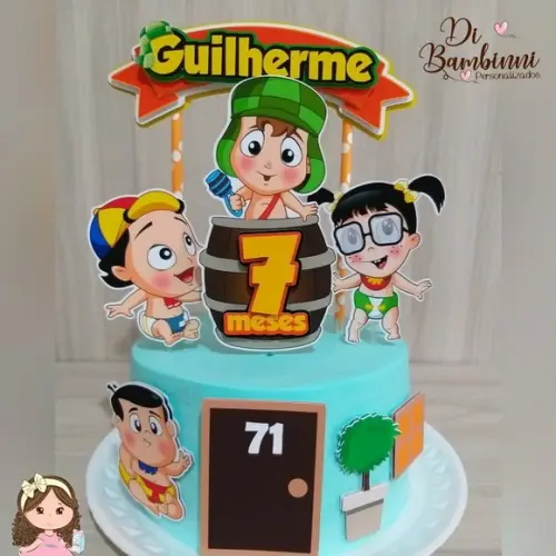 Arquivo de Corte Topo de Bolo - Turma do Chaves