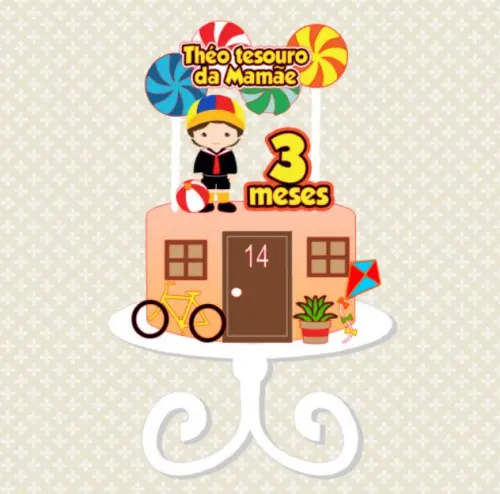 Arquivo de Corte Topo de Bolo - Turma do Chaves