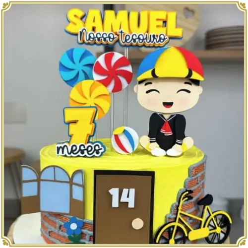 Arquivo de Corte Topo de Bolo - Turma do Chaves