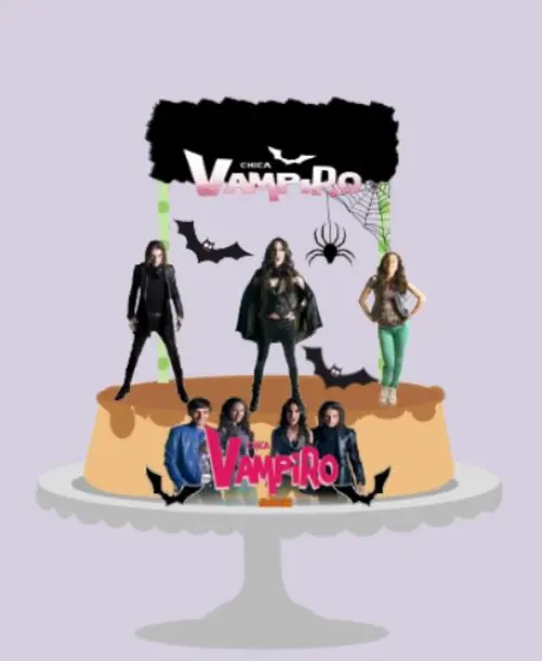 Arquivo de Corte Topo de Bolo - Chica Vampira