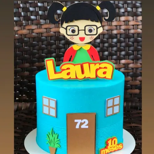 Arquivo de Corte Topo de Bolo - Chiquinha