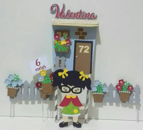 Arquivo de Corte Topo de Bolo - Chiquinha