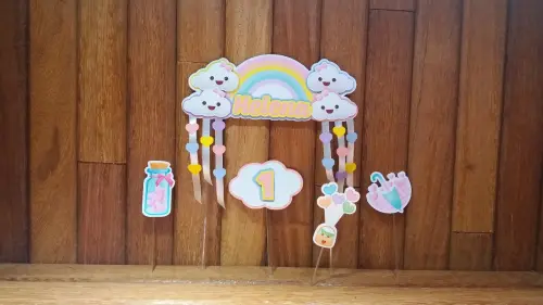 Arquivo de Corte Topo de Bolo - Chuva de amor