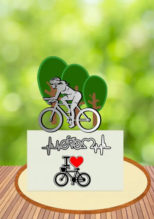 Arquivo de Corte Topo de Bolo - Ciclista