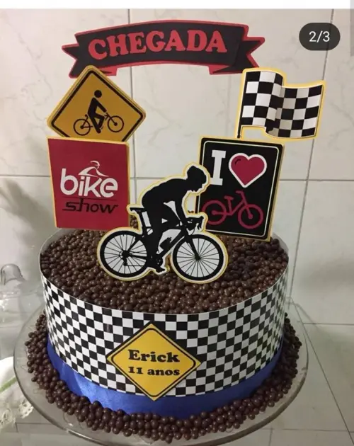 Arquivo de Corte Topo de Bolo - Ciclista