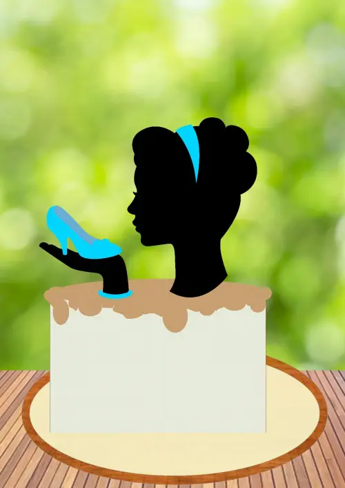 Arquivo de Corte Topo de Bolo - Cinderela