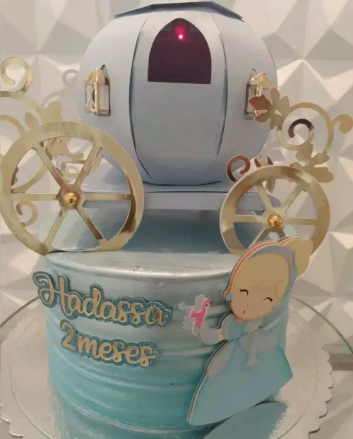 Arquivo de Corte Topo de Bolo - Cinderela