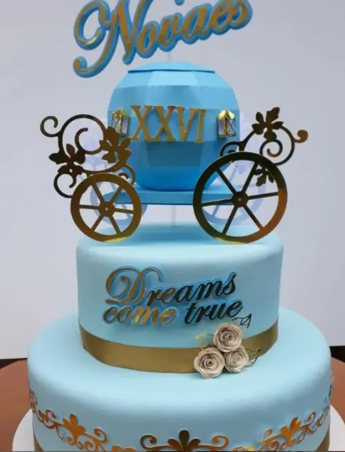 Arquivo de Corte Topo de Bolo - Cinderela