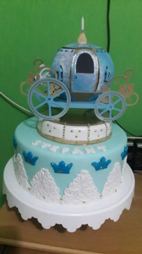 Arquivo de Corte Topo de Bolo - Cinderela