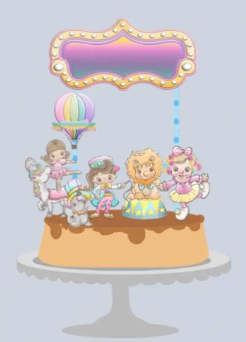 Arquivo de Corte Topo de Bolo - Circo