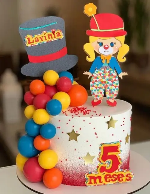 Arquivo de Corte Topo de Bolo - Circo