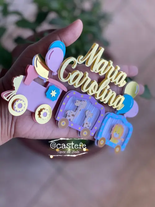 Arquivo de Corte Topo de Bolo - Circo