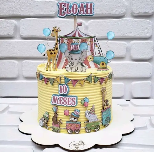 Arquivo de Corte Topo de Bolo - Circo