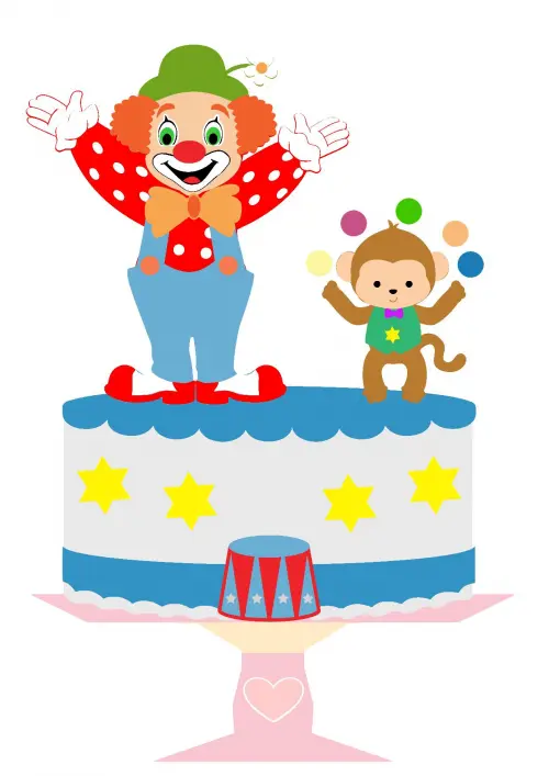 Arquivo de Corte Topo de Bolo - Circo