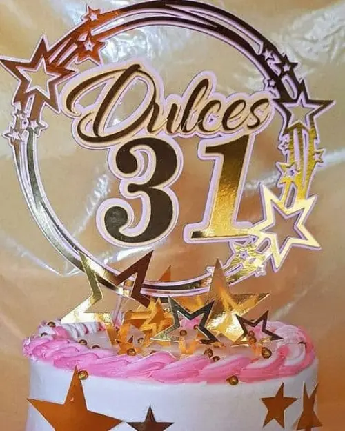 Arquivo de Corte Topo de Bolo - Círculo e Geométricos