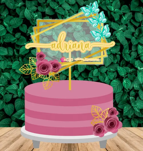 Arquivo de Corte Topo de Bolo - Círculo e Geométricos