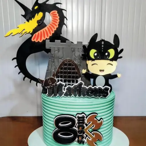 Arquivo de Corte Topo de Bolo - Como Treinar Seu Dragão