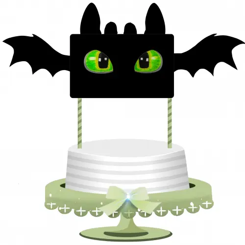 Arquivo de Corte Topo de Bolo - Como Treinar Seu Dragão