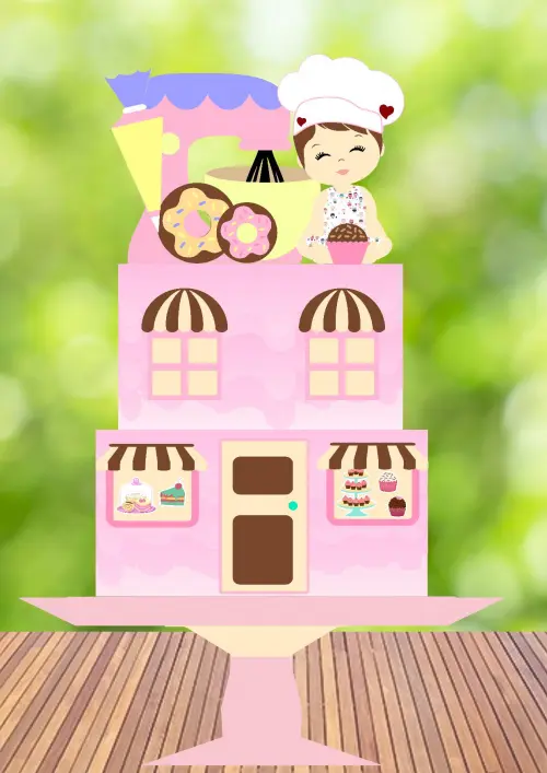 Arquivo de Corte Topo de Bolo - Confeitaria