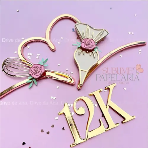 Arquivo de Corte Topo de Bolo - Confeitaria