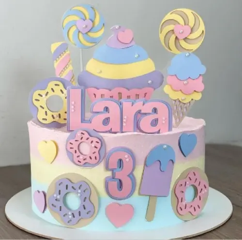 Arquivo de Corte Topo de Bolo - Confeitaria