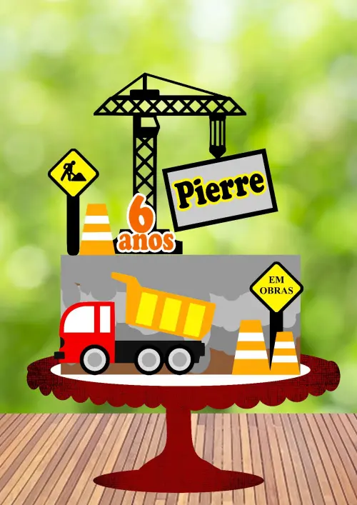 Arquivo de Corte Topo de Bolo - Construção