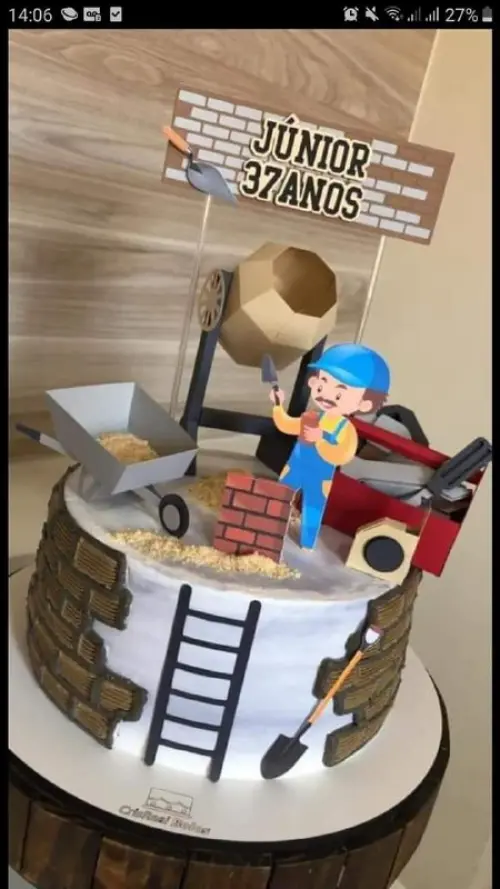 Arquivo de Corte Topo de Bolo - Construção