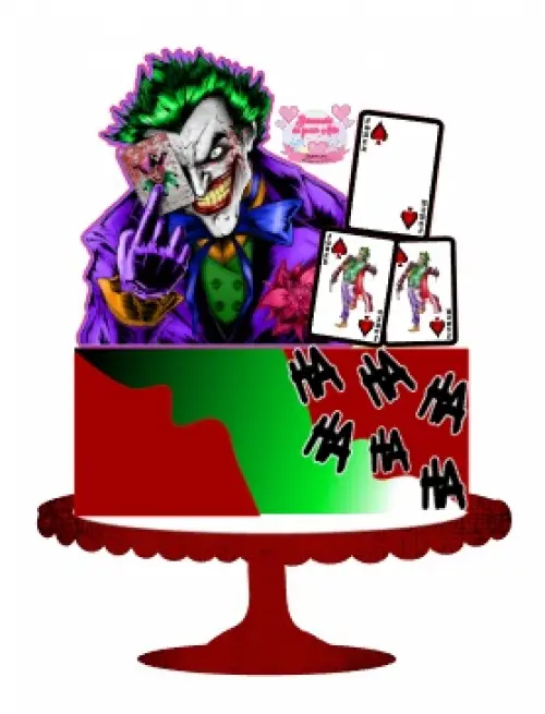 Arquivo de Corte Topo de Bolo - Coringa