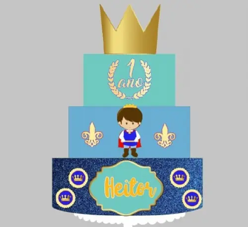 Arquivo de Corte Topo de Bolo - Coroa / Realeza