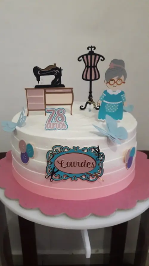 Arquivo de Corte Topo de Bolo - Costura