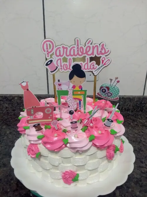 Arquivo de Corte Topo de Bolo - Costura