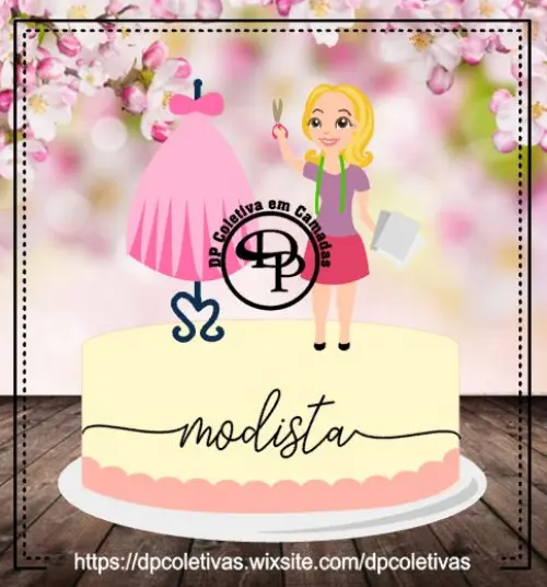 Arquivo de Corte Topo de Bolo - Costura