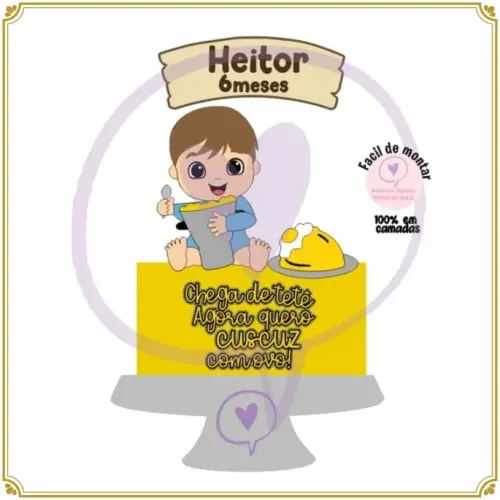 Arquivo de Corte Topo de Bolo - Cuscuz