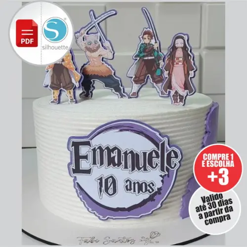 Arquivo de Corte Topo de Bolo - Demon Slayer