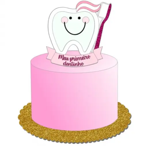 Arquivo de Corte Topo de Bolo - Dentinho