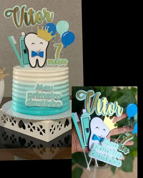 Arquivo de Corte Topo de Bolo - Dentinho