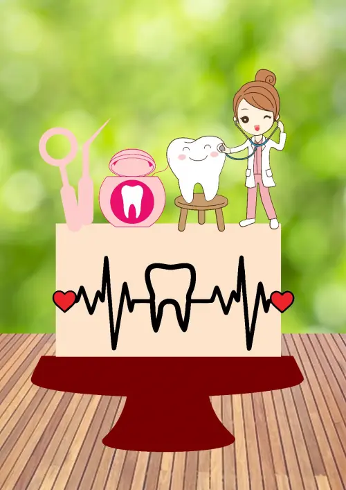 Arquivo de Corte Topo de Bolo - Dentista