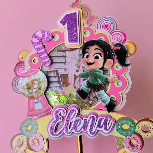 Arquivo de Corte Topo de Bolo - Detona Ralph / Vanellope