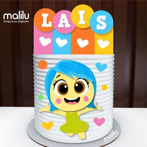 Arquivo de Corte Topo de Bolo - Divertidamente