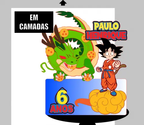 Arquivo de Corte Topo de Bolo - Dragon Ball