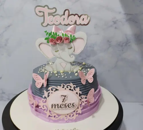 Arquivo de Corte Topo de Bolo - Elefantinho