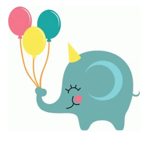 Arquivo de Corte Topo de Bolo - Elefantinho